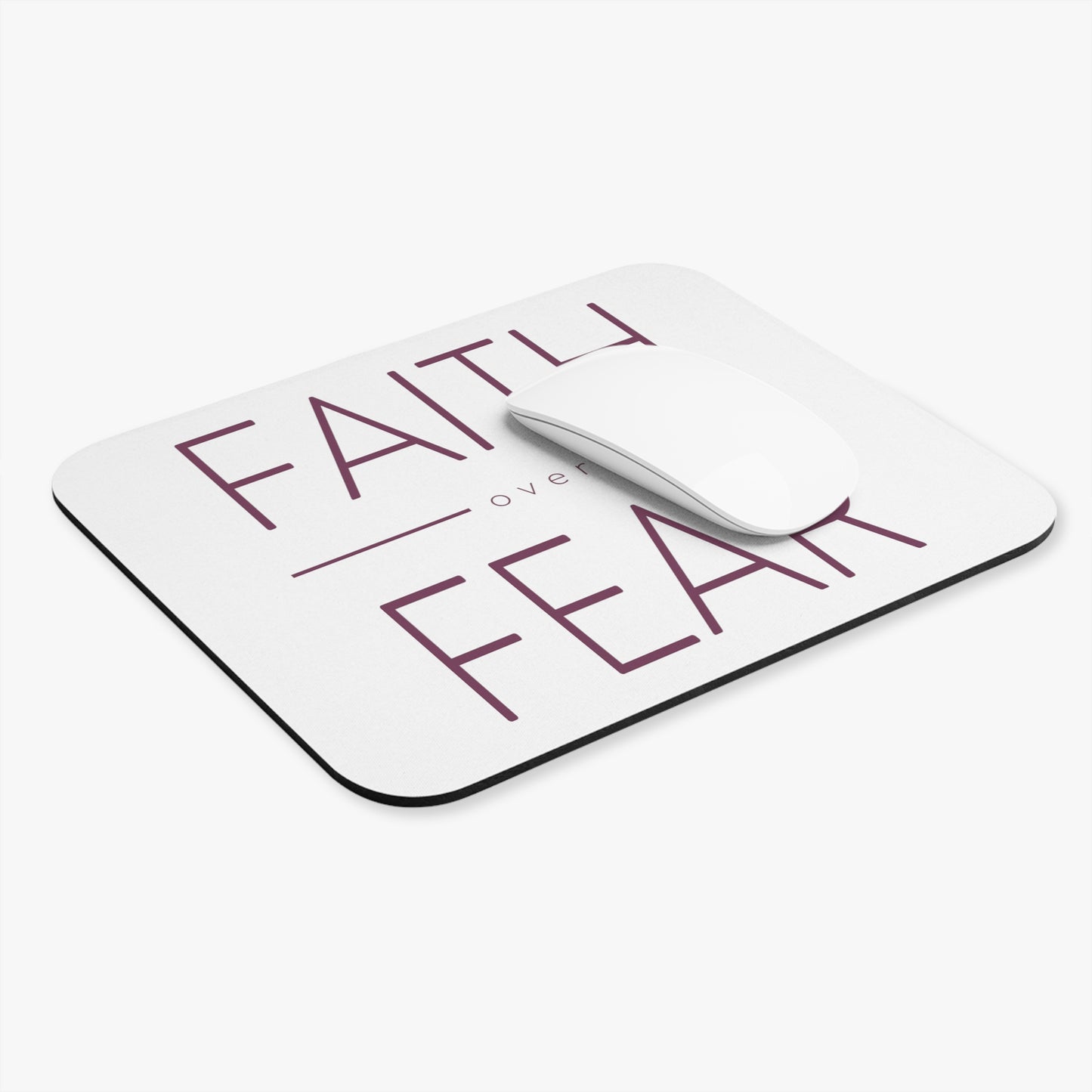Faith Over Fear Mouse Pad (Rectangle)