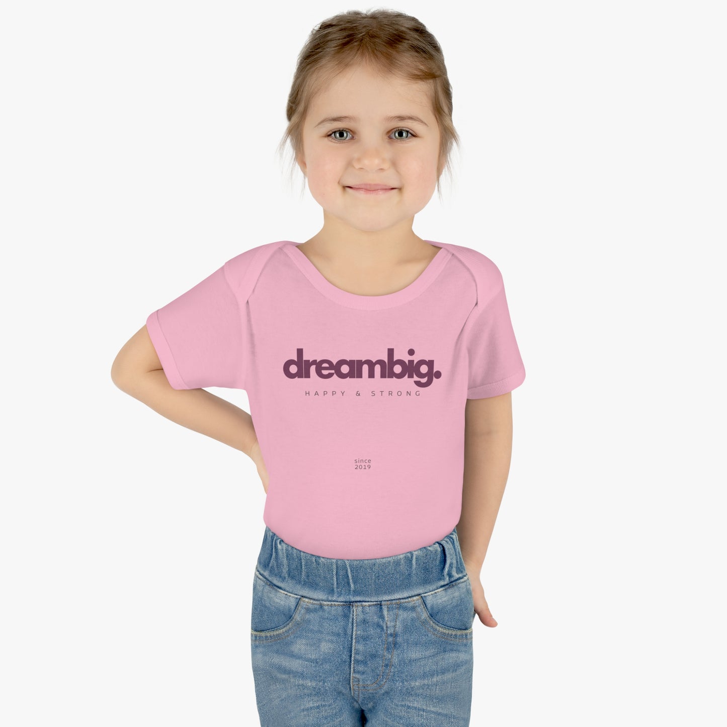 Dream Big Infant Baby Rib Bodysuit