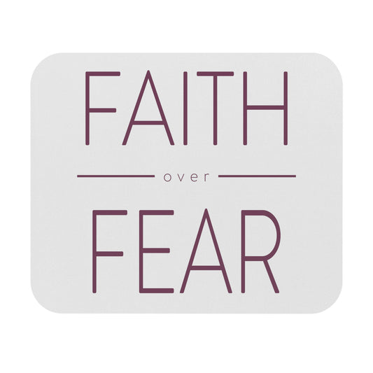 Faith Over Fear Mouse Pad (Rectangle)