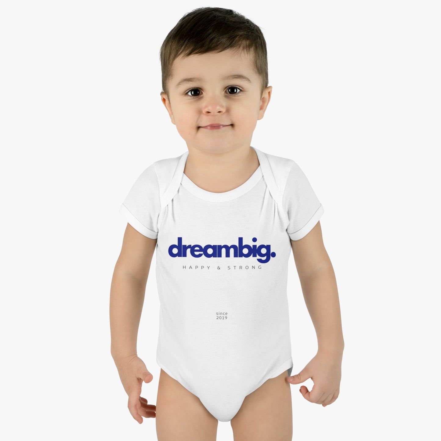 Dream Big Infant Baby Rib Bodysuit