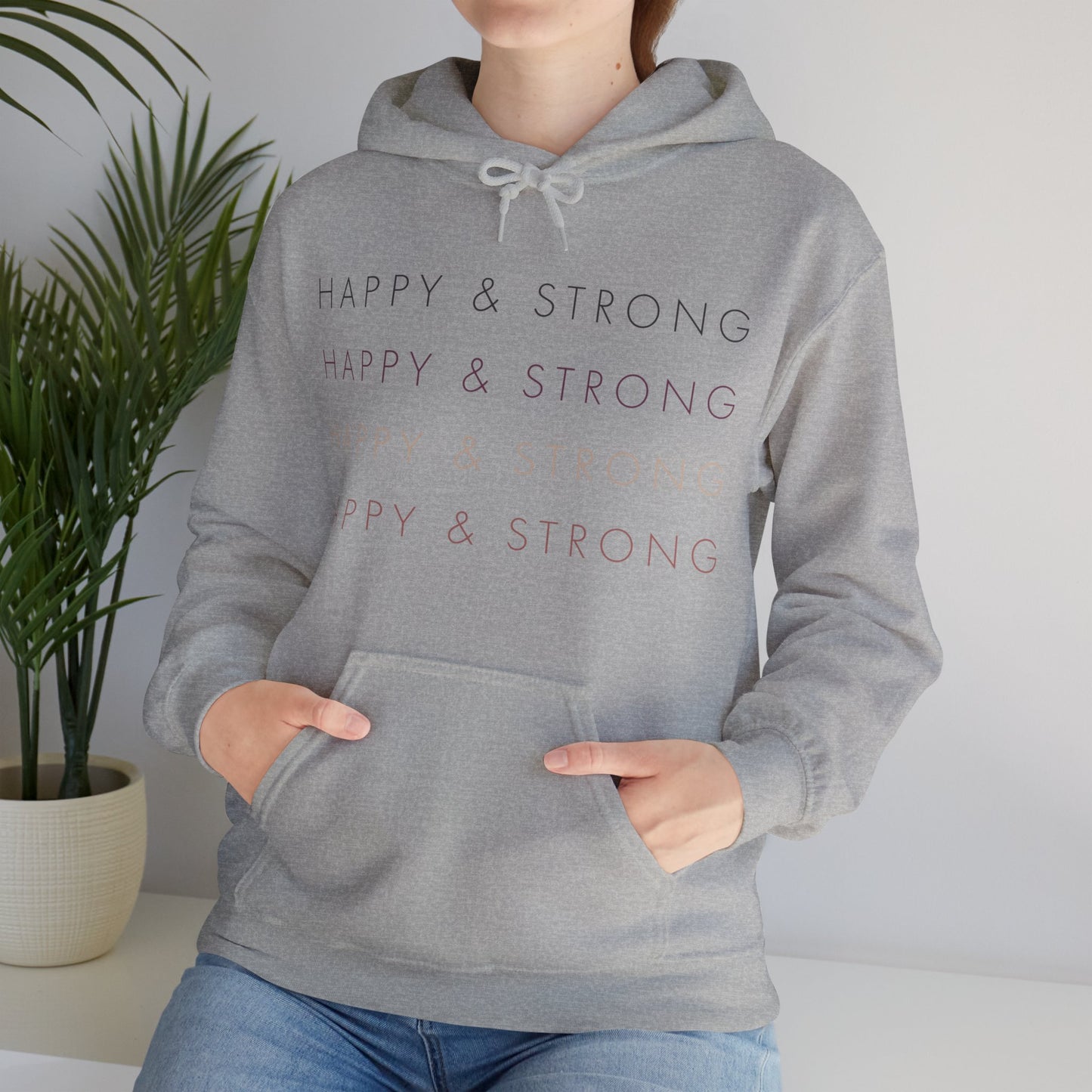 Happy & Strong on Repeat Women's Heavy Blend™ Hooded Sweatshirt