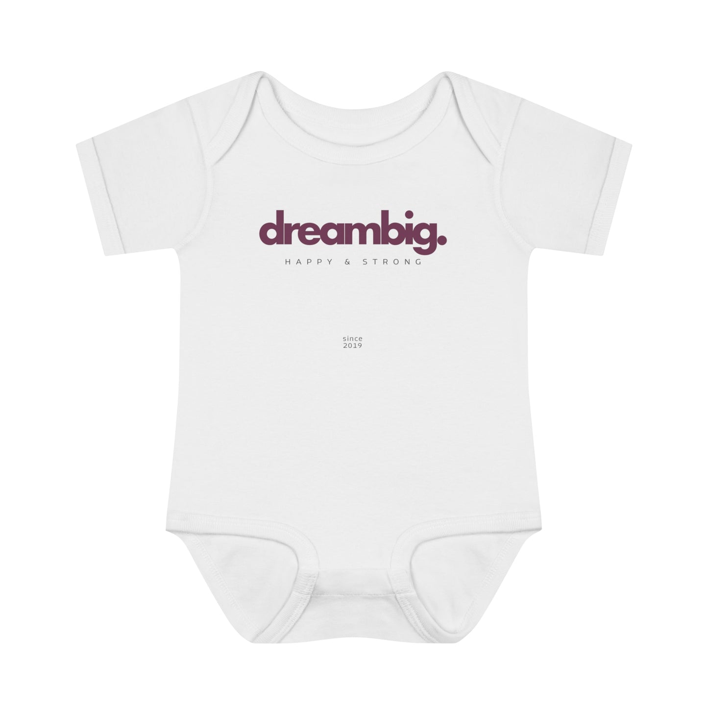 Dream Big Infant Baby Rib Bodysuit