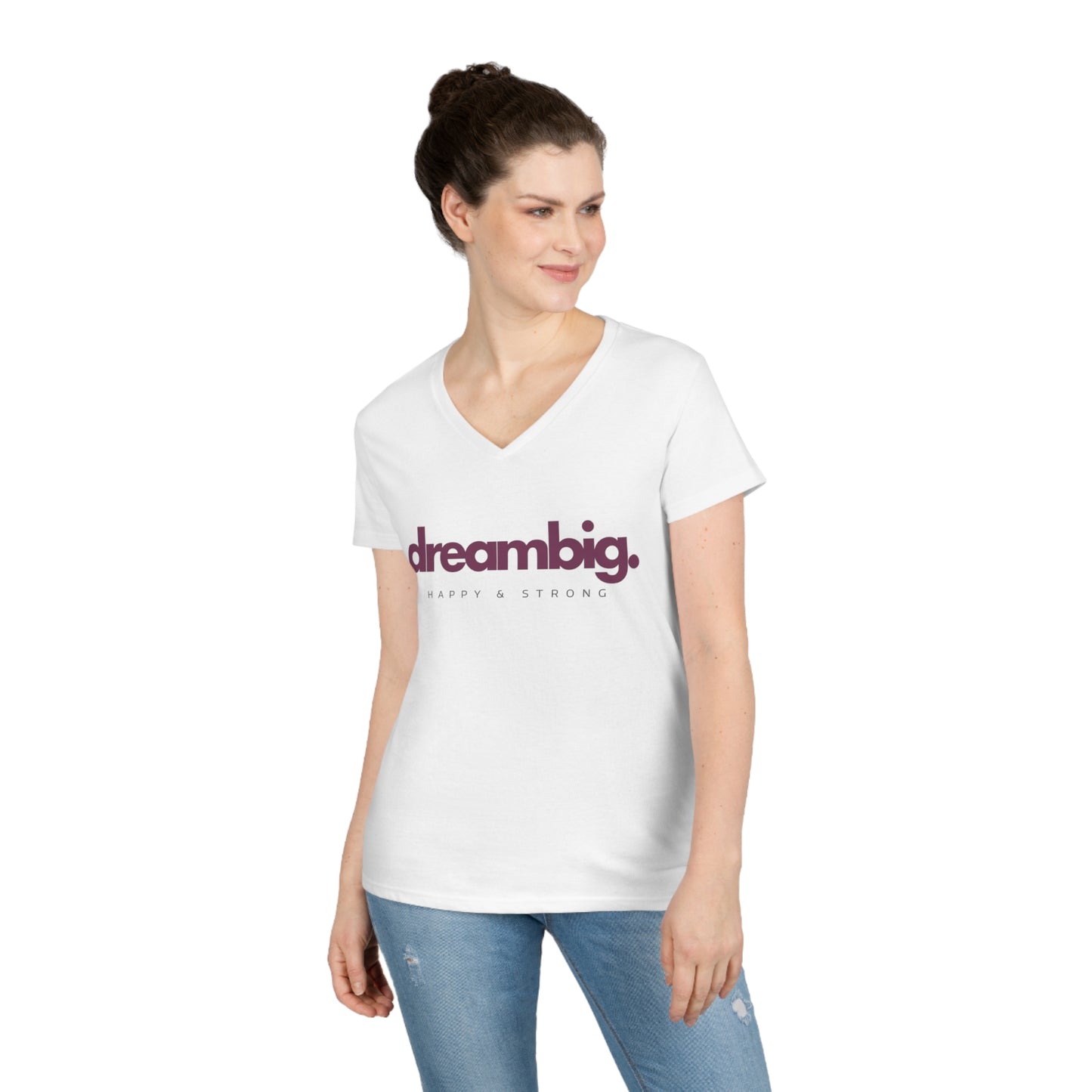 Dream Big Ladies' V-Neck T-Shirt
