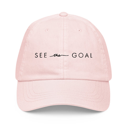 See the goal Pastel baseball hat