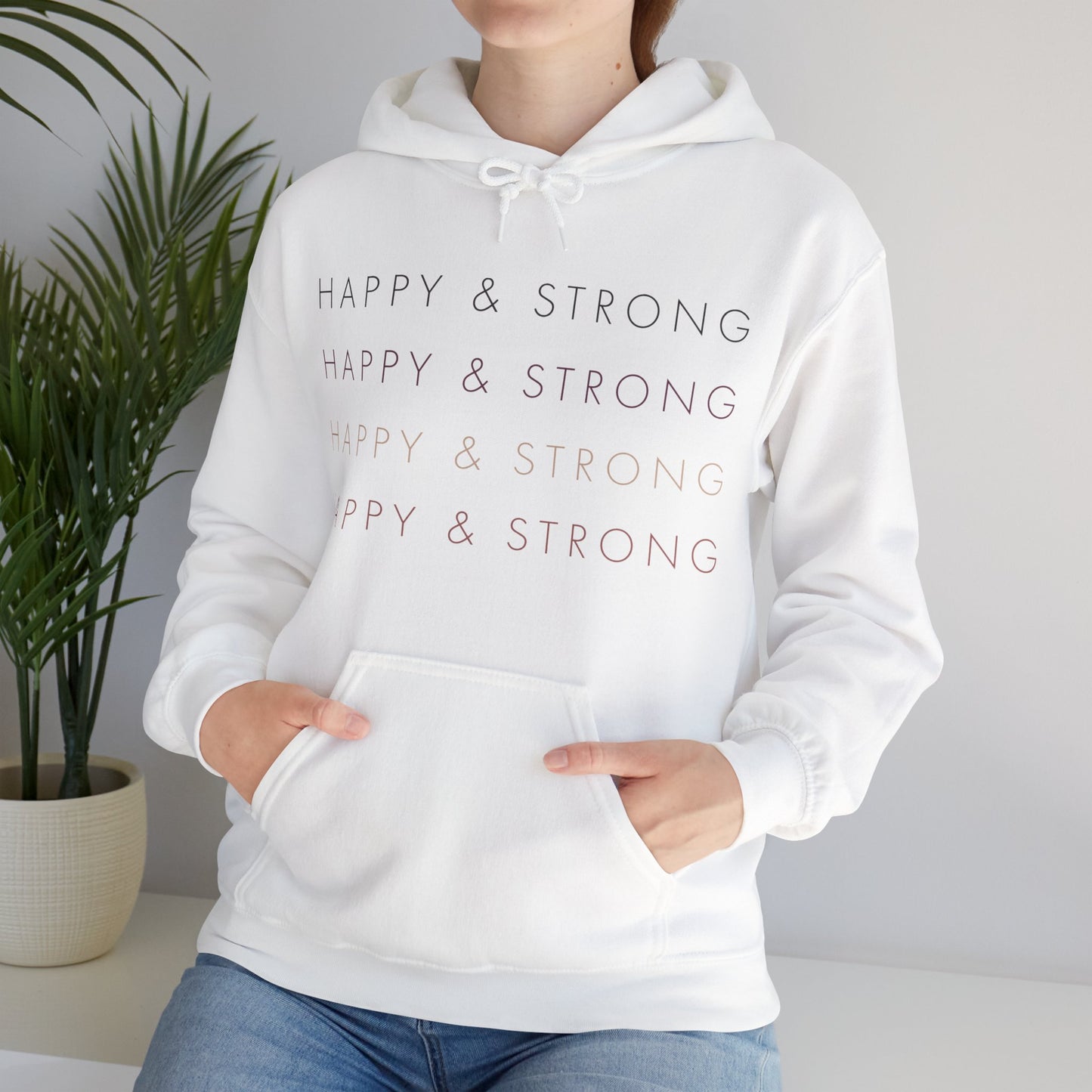 Happy & Strong on Repeat Women's Heavy Blend™ Hooded Sweatshirt